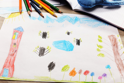 children's drawing spatial relations