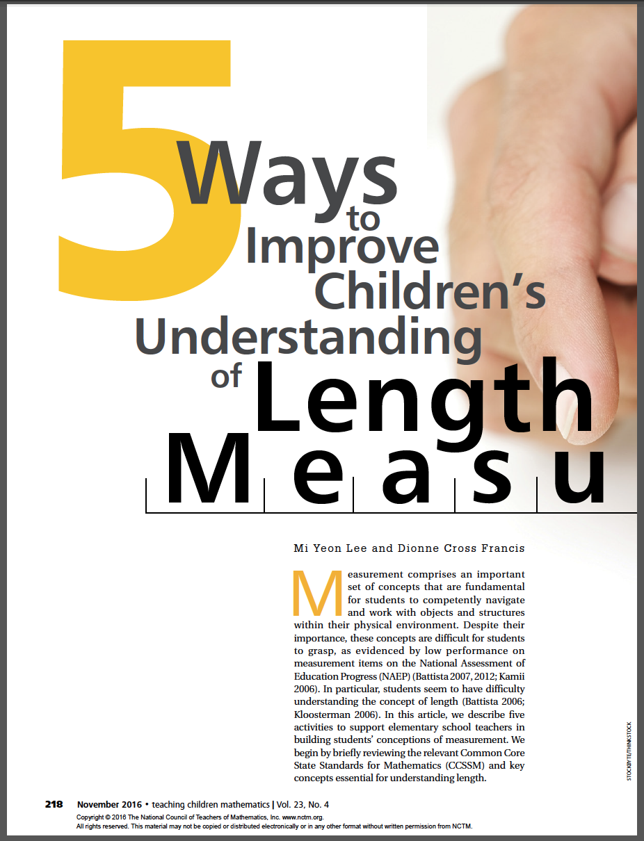 screenshot of 5 ways measurement length article
