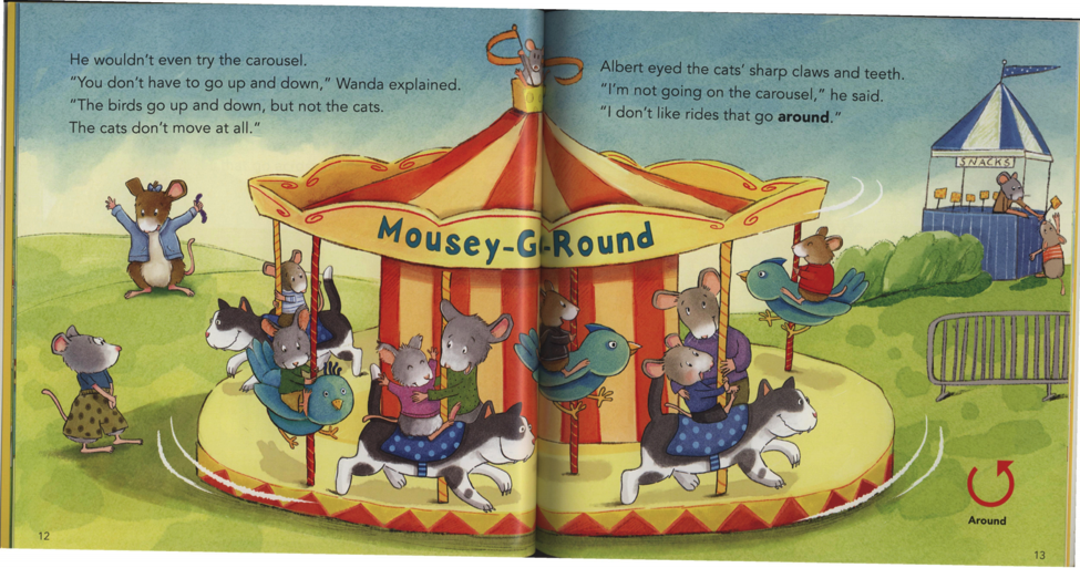 storybook page of carousel