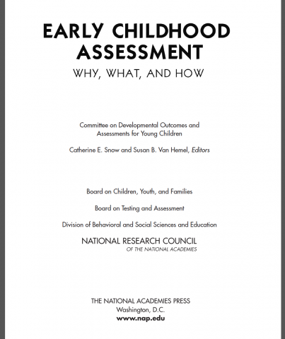 early childhood assessment article