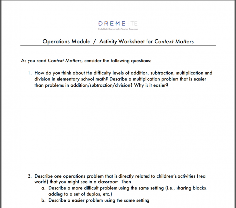 screenshot of context matters worksheet
